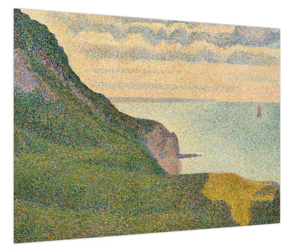 Obraz - Georges Seurat, Seascape at Port-en-Bessin, Normandy, reprodukcje (70x50 cm)