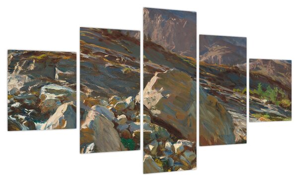 Obraz - John Singer Sargent, Simplon Pass, reprodukcje (125x70 cm)