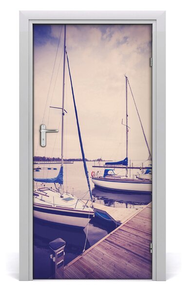 Fototapeta samoprzylepna na drzwi Jachty