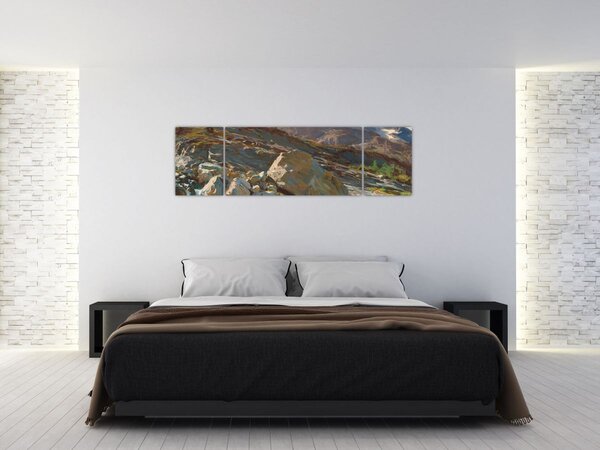 Obraz - John Singer Sargent, Simplon Pass, reprodukcje (170x50 cm)