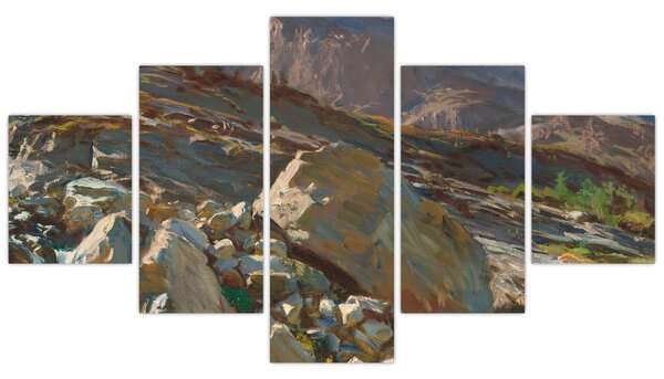Obraz - John Singer Sargent, Simplon Pass, reprodukcje (125x70 cm)