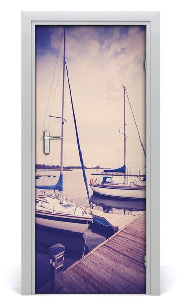 Fototapeta samoprzylepna na drzwi Jachty