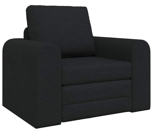Sofa bed czarny 98 x 71 x 83 cm tkanina