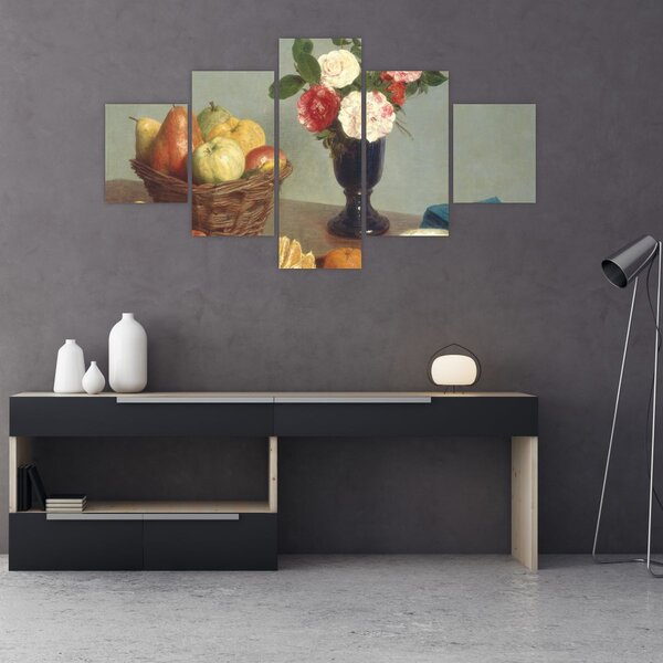 Obraz - Henri Fantin-Latour, Still Life, reprodukcje (125x70 cm)