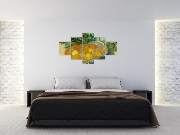 Obraz - Vincent van Gogh, Still Life of Oranges and Lemons with Blue Gloves, reprodukcje (125x70 cm)
