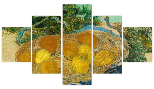 Obraz - Vincent van Gogh, Still Life of Oranges and Lemons with Blue Gloves, reprodukcje (125x70 cm)