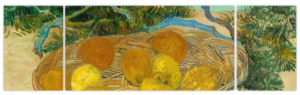 Obraz - Vincent van Gogh, Still Life of Oranges and Lemons with Blue Gloves, reprodukcje (170x50 cm)