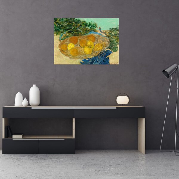 Obraz - Vincent van Gogh, Still Life of Oranges and Lemons with Blue Gloves, reprodukcje (70x50 cm)