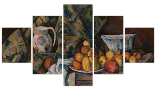 Obraz - Paul Cézanne, Still Life with Apples and Peaches, reprodukcje (125x70 cm)
