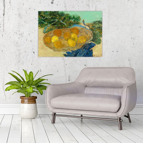 Obraz - Vincent van Gogh, Still Life of Oranges and Lemons with Blue Gloves, reprodukcje (70x50 cm)