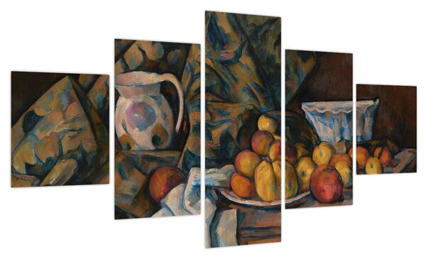 Obraz - Paul Cézanne, Still Life with Apples and Peaches, reprodukcje (125x70 cm)