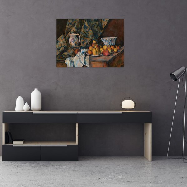 Obraz - Paul Cézanne, Still Life with Apples and Peaches, reprodukcje (70x50 cm)