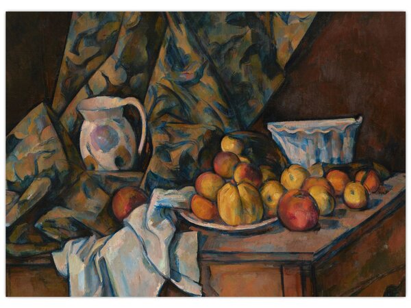 Obraz - Paul Cézanne, Still Life with Apples and Peaches, reprodukcje (70x50 cm)