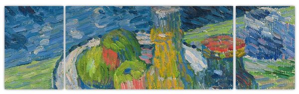 Obraz - Alexej von Jawlensky, Still Life with Bottles and Fruit, reprodukcje (170x50 cm)