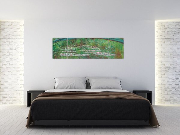 Obraz - Claude Monet, The Japanese Footbridge, reprodukcje (170x50 cm)