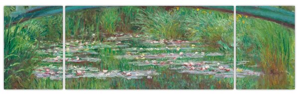 Obraz - Claude Monet, The Japanese Footbridge, reprodukcje (170x50 cm)
