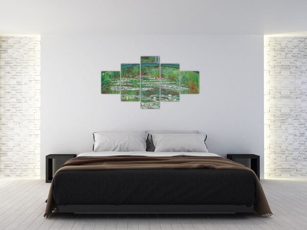 Obraz - Claude Monet, The Japanese Footbridge, reprodukcje (125x70 cm)