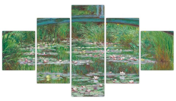 Obraz - Claude Monet, The Japanese Footbridge, reprodukcje (125x70 cm)