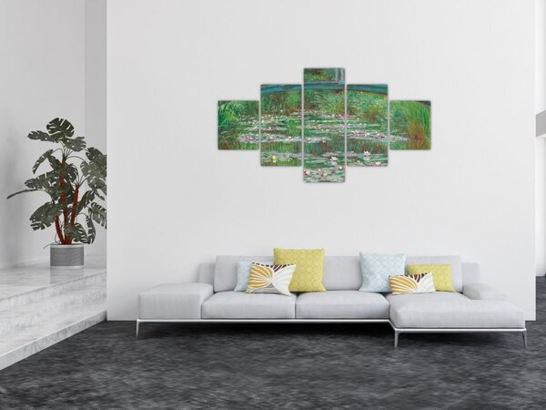 Obraz - Claude Monet, The Japanese Footbridge, reprodukcje (125x70 cm)