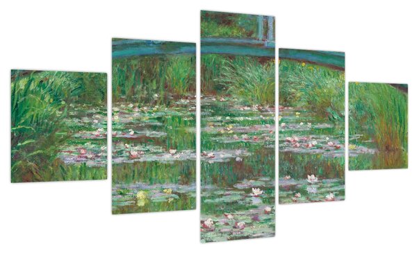 Obraz - Claude Monet, The Japanese Footbridge, reprodukcje (125x70 cm)