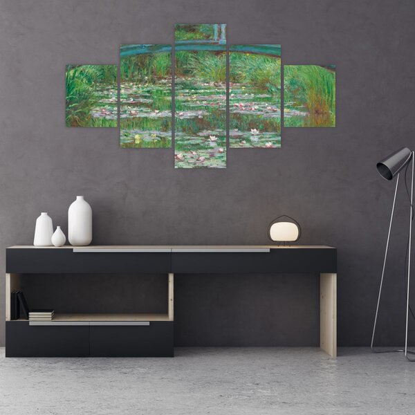 Obraz - Claude Monet, The Japanese Footbridge, reprodukcje (125x70 cm)