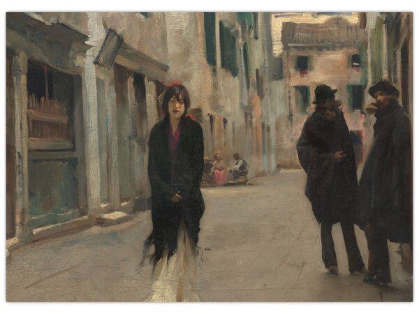 Obraz - John Singer Sargent, Street in Venice, reprodukcje (70x50 cm)