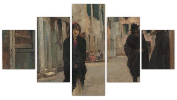 Obraz - John Singer Sargent, Street in Venice, reprodukcje (125x70 cm)