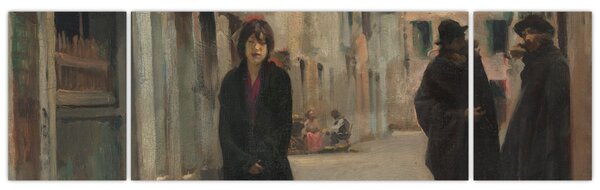 Obraz - John Singer Sargent, Street in Venice, reprodukcje (170x50 cm)