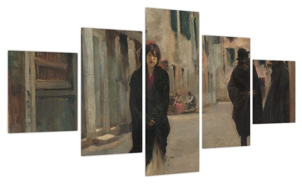 Obraz - John Singer Sargent, Street in Venice, reprodukcje (125x70 cm)