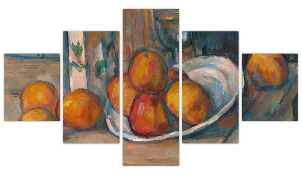 Obraz - Paul Cézanne, Still Life with Milk Jug and Fruit, reprodukcje (125x70 cm)