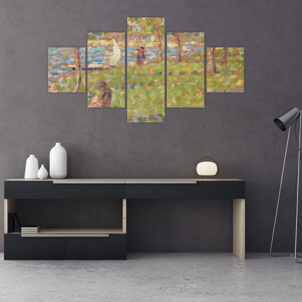Obraz - Georges Seurat, Study for "La Grande Jatte", reprodukcje (125x70 cm)