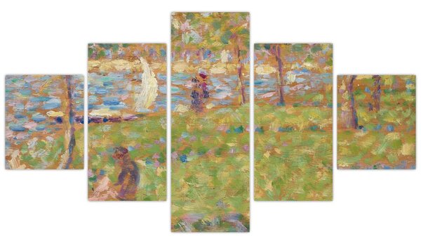 Obraz - Georges Seurat, Study for "La Grande Jatte", reprodukcje (125x70 cm)
