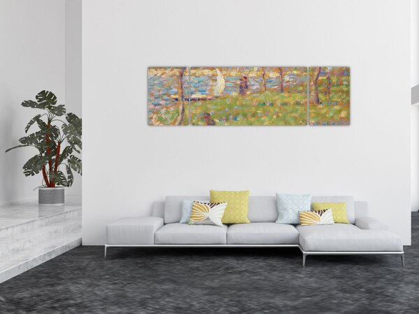 Obraz - Georges Seurat, Study for "La Grande Jatte", reprodukcje (170x50 cm)