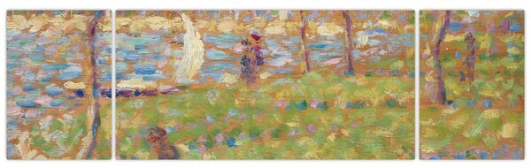 Obraz - Georges Seurat, Study for "La Grande Jatte", reprodukcje (170x50 cm)