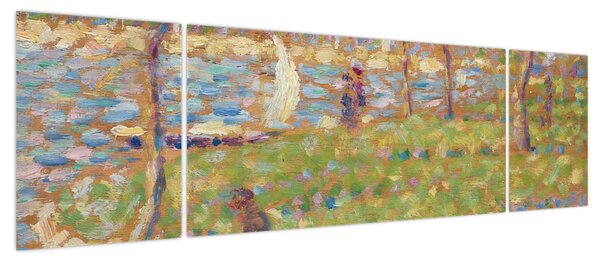 Obraz - Georges Seurat, Study for "La Grande Jatte", reprodukcje (170x50 cm)
