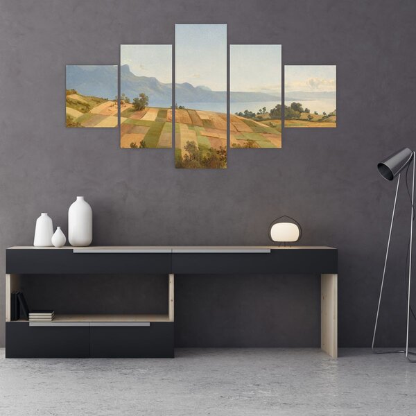 Obraz - Alexandre Calame, Swiss Landscape, reprodukcje (125x70 cm)
