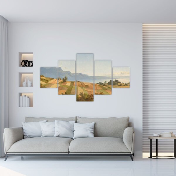 Obraz - Alexandre Calame, Swiss Landscape, reprodukcje (125x70 cm)