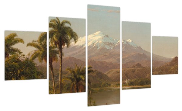 Obraz - Frederic Edwin Church, Tamaca Palms, reprodukcje (125x70 cm)