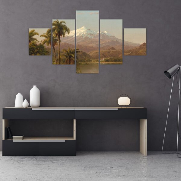 Obraz - Frederic Edwin Church, Tamaca Palms, reprodukcje (125x70 cm)