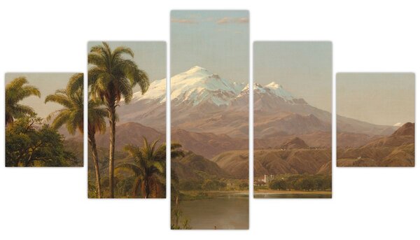 Obraz - Frederic Edwin Church, Tamaca Palms, reprodukcje (125x70 cm)