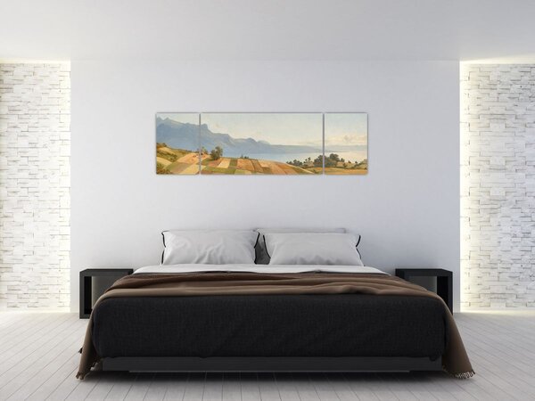 Obraz - Alexandre Calame, Swiss Landscape, reprodukcje (170x50 cm)