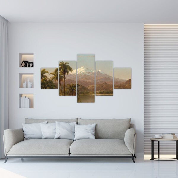 Obraz - Frederic Edwin Church, Tamaca Palms, reprodukcje (125x70 cm)