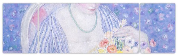 Obraz - Frederick Carl Frieseke, The Basket of Flowers, reprodukcje (170x50 cm)