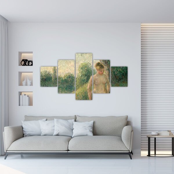 Obraz - Camille Pissarro, The Bather, reprodukcje (125x70 cm)