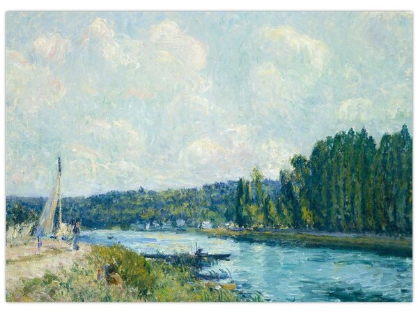 Obraz - Alfred Sisley, The Banks of the Oise, reprodukcje (70x50 cm)