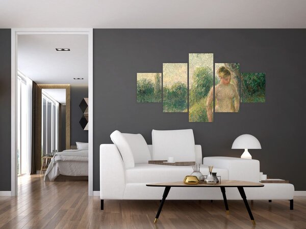 Obraz - Camille Pissarro, The Bather, reprodukcje (125x70 cm)