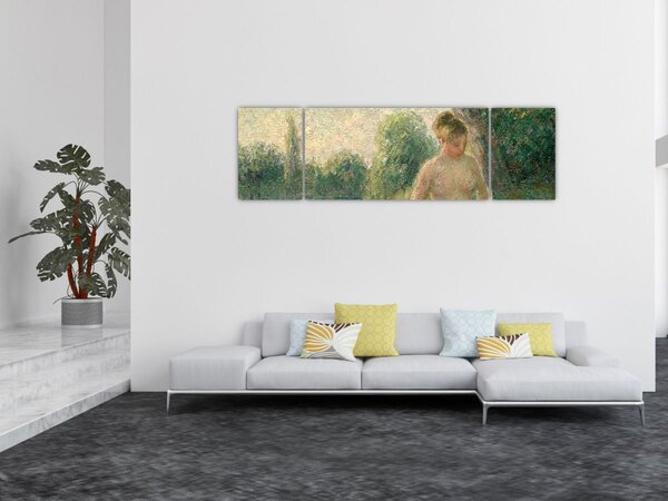 Obraz - Camille Pissarro, The Bather, reprodukcje (170x50 cm)