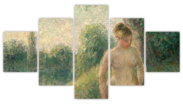 Obraz - Camille Pissarro, The Bather, reprodukcje (125x70 cm)
