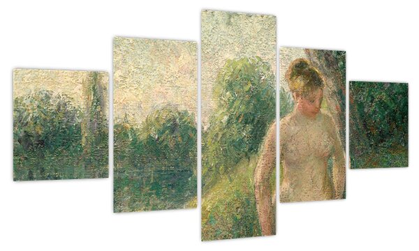 Obraz - Camille Pissarro, The Bather, reprodukcje (125x70 cm)