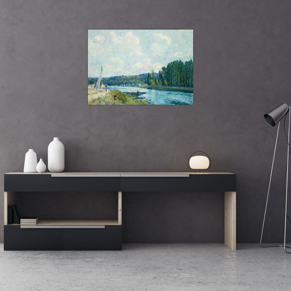 Obraz - Alfred Sisley, The Banks of the Oise, reprodukcje (70x50 cm)